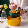 Wholesale price restaurant home round dinnerware kitchen rice cereal soup ceramics bowls